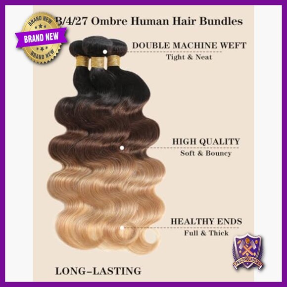 Body Wave Human Hair Extensions 12-28 Inch Brazilian Virgin Remy - Picture 3 of 6